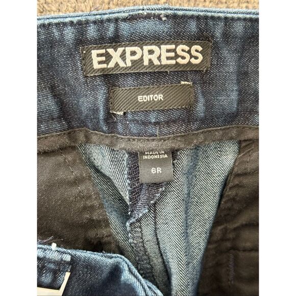 Express Editor Wide Leg Dark Jeans Y2K 2011 size 6 - Picture 3 of 5